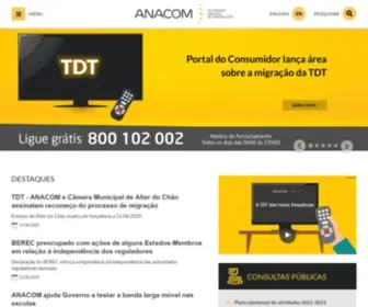 Anacom.pt(Autoridade Nacional de Comunicações) Screenshot