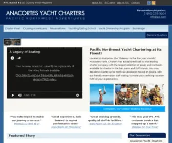 Anacortesyachtcharters.com(Anacortes Yacht Charters) Screenshot