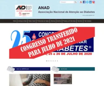Anad.org.br(Associação Nacional de Atenção ao Diabetes) Screenshot