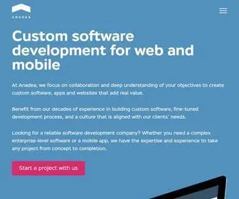 Anadea.info(Custom Software Development Company) Screenshot