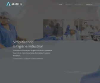 Anadelia.com.ar(Soluciones para la higiene industrial y hospitalaria) Screenshot