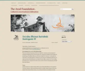 Anadfoundation.org(The Anād Foundation) Screenshot