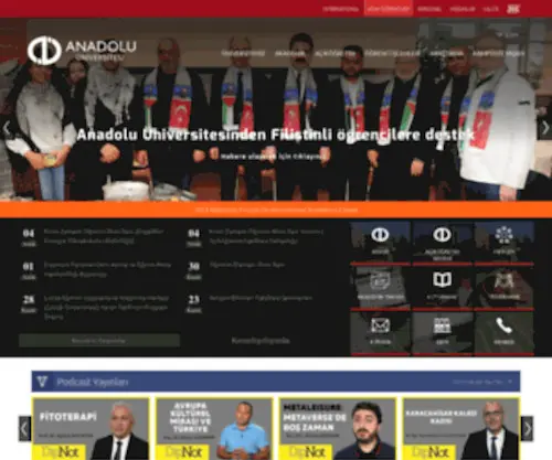 Anadolu.edu.tr(Anadolu Üniversitesi) Screenshot