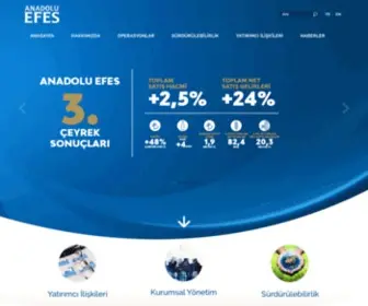 Anadoluefes.com(Anadolu Efes) Screenshot