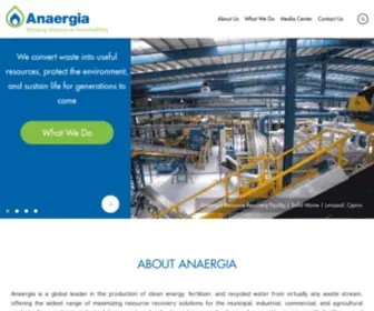 Anaergia.com(Clean Energy) Screenshot