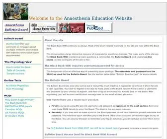 Anaesthesiamcq.com(Anaesthesia MCQ) Screenshot