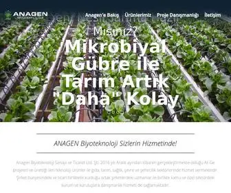 Anagenbiyoteknoloji.com(Anagen Biyoteknoloji) Screenshot