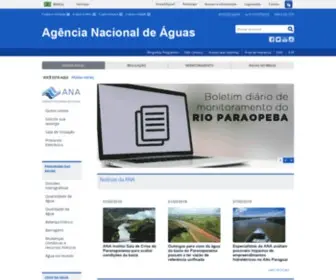 Ana.gov.br(Agência Nacional de Águas e Saneamento Básico) Screenshot