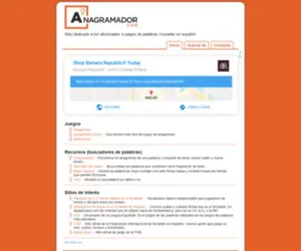 Anagramador.com(Palabras cruzadas) Screenshot