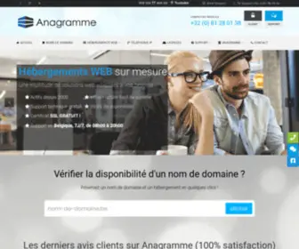Anagramme.be(Hébergement Web en Belgique) Screenshot