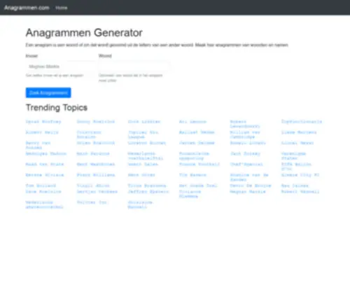 Anagrammen.com(Anagrammen) Screenshot