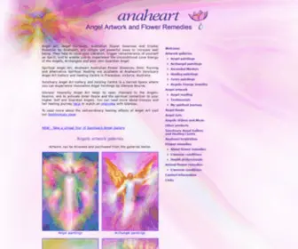 Anaheart.com(Anaheart Angel Artwork and Flower Remedies) Screenshot