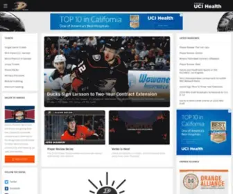 Anaheimducks.com(Official Anaheim Ducks Website) Screenshot