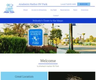 AnaheimharborrvPark.com(Anaheim Harbor RV Park) Screenshot