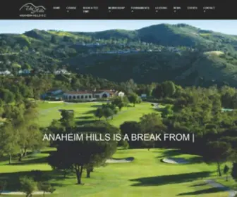 Anaheimhillsgc.com(Anaheim Hills Golf Course) Screenshot