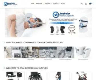 Anaheimmedicalstore.com(Anaheim Medical Supplies) Screenshot