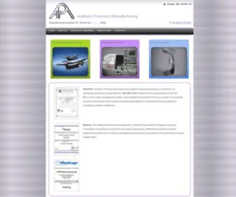 Anaheimprecision.com(Anaheim Precision Manufacturing) Screenshot