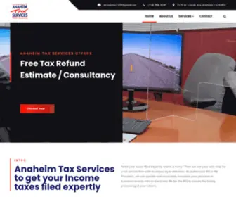 Anaheimtax.com(Anaheim Tax Services CA Income Tax) Screenshot