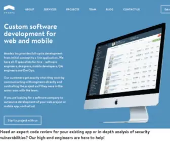 Anahoret.com(Custom Software Development Company) Screenshot
