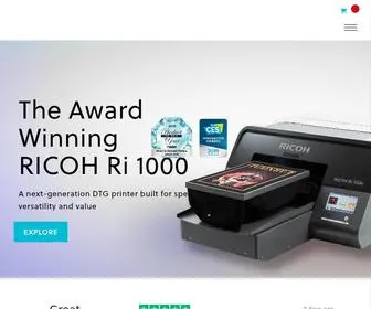 Anajet.com(Direct to Garment Printers by Anajet) Screenshot