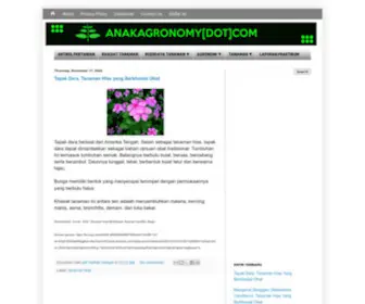 Anakagronomy.com(Dot) Screenshot