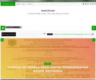Anakciremai.com(Anakciremai) Screenshot