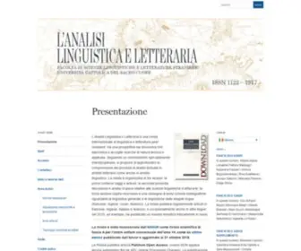 Analisilinguisticaeletteraria.eu(L’Analisi Linguistica e Letteraria) Screenshot