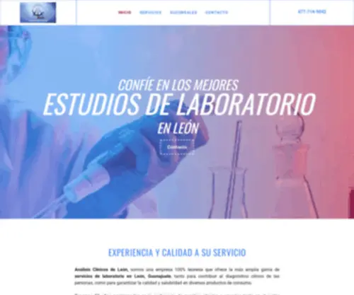 Analisisclinicosdeleon.com(Estudios de laboratorio en León) Screenshot