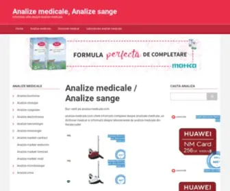 Analize-Medicale.com(Analize medicale) Screenshot