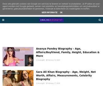 Analogbiography.com(Famous Celebrity & Actor) Screenshot