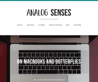 Analogsenses.com(Analog Senses) Screenshot