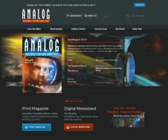 Analogsf.com(Home of the World's Leading Science Fiction Magazine) Screenshot
