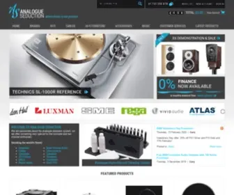 Analogueseduction.net(Stocking the finest Amplifiers) Screenshot
