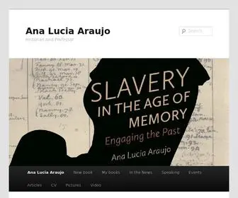 Analuciaaraujo.org(Ana Lucia Araujo) Screenshot