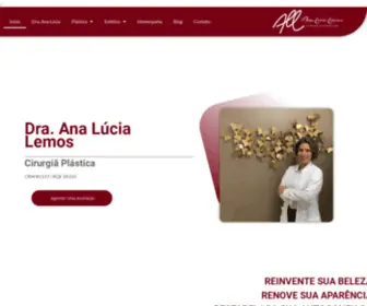 Analucialemos.com.br(Dra. Ana Lúcia Lemos Cirurgiã Plástica CRM 85.517) Screenshot