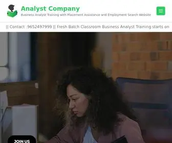 Analystcompany.com(Business Analyst Training) Screenshot