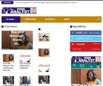 Analystliberiaonline.com(Liberia's Most Analystical Newspaper) Screenshot