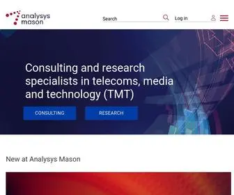 Analysys.com(Consulting and research in telecoms) Screenshot