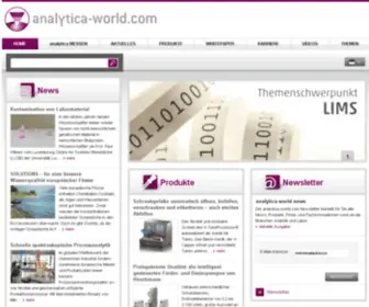 Analytica-World.com(Das Fachportal f) Screenshot