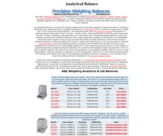 Analytical-Balance.com(Analytical Balances) Screenshot