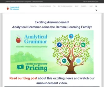 Analyticalgrammar.com(A systematic approach to language mastery) Screenshot