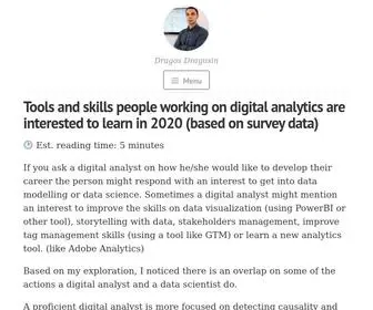 Analyticscourse.blog(Analytics Blog) Screenshot