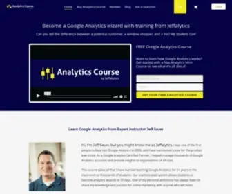 Analyticscourse.net(Google Analytics Training Certification Course) Screenshot
