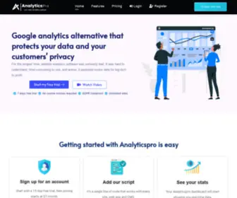 Analyticspro.net(Track your website traffic with analyticspro) Screenshot