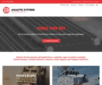 Analyticsystems.com(Power Conversion Solutions) Screenshot