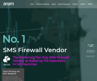 Anam.com(The A2P SMS Revenue Experts) Screenshot
