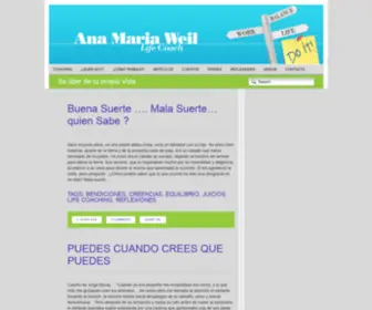 Anamariaweil.com(Ana Maria Weil Life Coach) Screenshot