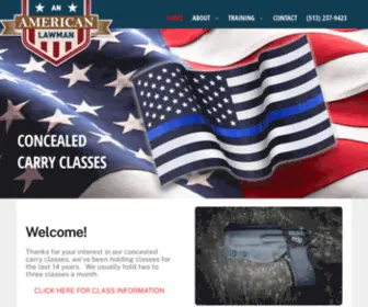 Anamericanlawman.com(OHIO ONLINE CONCEALED CARRY TRAINING) Screenshot