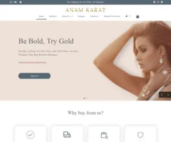 Anamkarat.com(AnamKarat Fine Jewelry Designed For Women) Screenshot