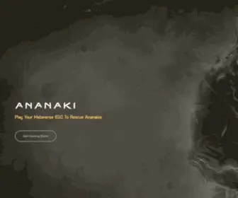 Ananaki.com(Play Your Metaverse EGO To Rescue Ananakis) Screenshot